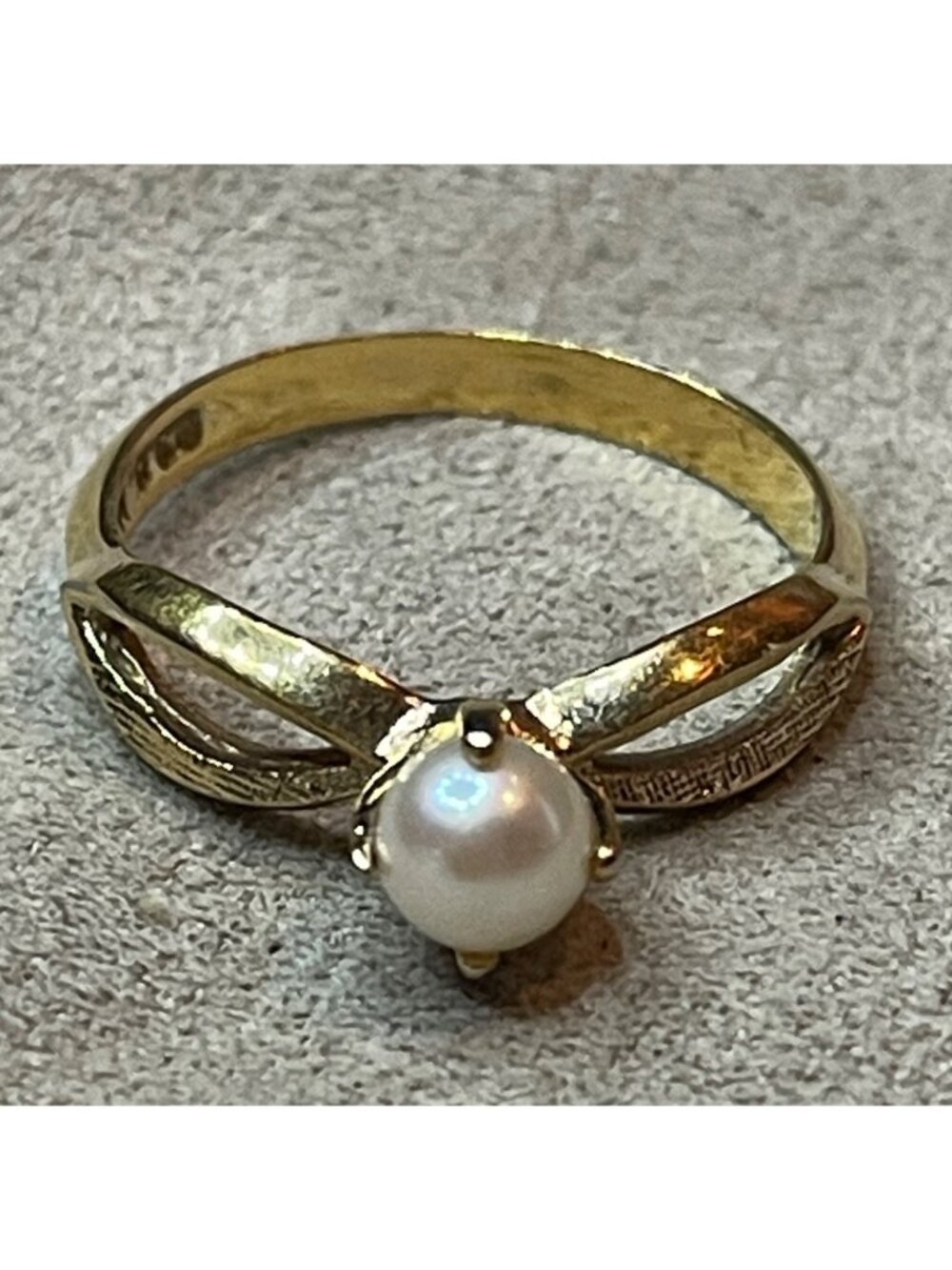 Vintage Sarah Coventry 1979 Genuine Cultured Pearl Ring Lady Coventry Size 8.5